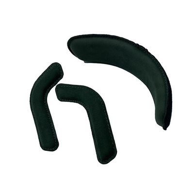 O capacete 100g tático universal acolchoa a cor preta do material ajustável do algodão